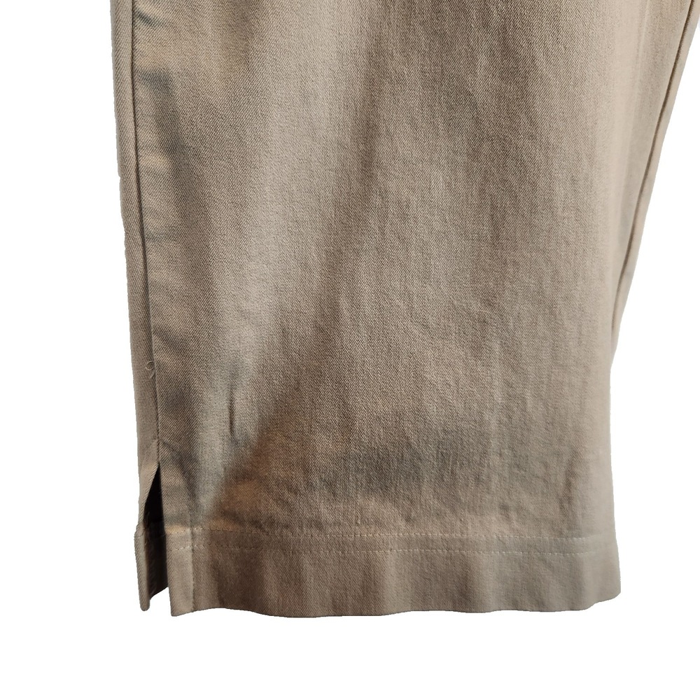 Eileen Fisher Stretch Pants Womens Size L Beige Organic Cotton Elastic Waistband - Picture 6 of 6